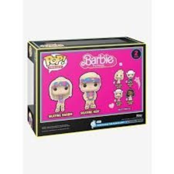 Funko Pop! The Barbie Movie Skating Ken & Barbie Set Of 2 Figurines New - Picture 3 of 6